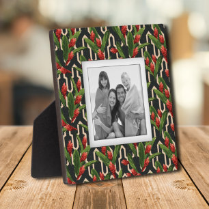 Tropical Floral Family Photo Keepsake Plaque
