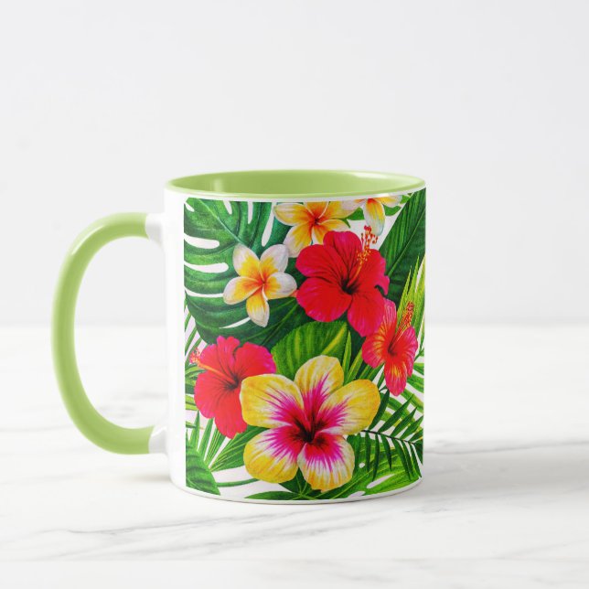 Tropical Floral Gift  Mug (Left)