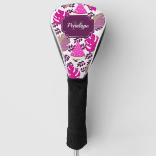 Tropical Floral Golf Head Cover