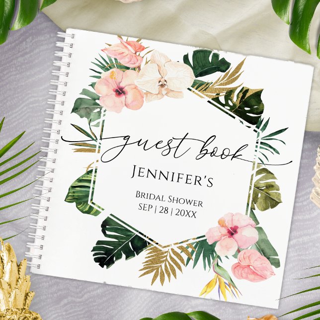 Tropical Floral Guest Book Bridal Shower (Creator Uploaded)