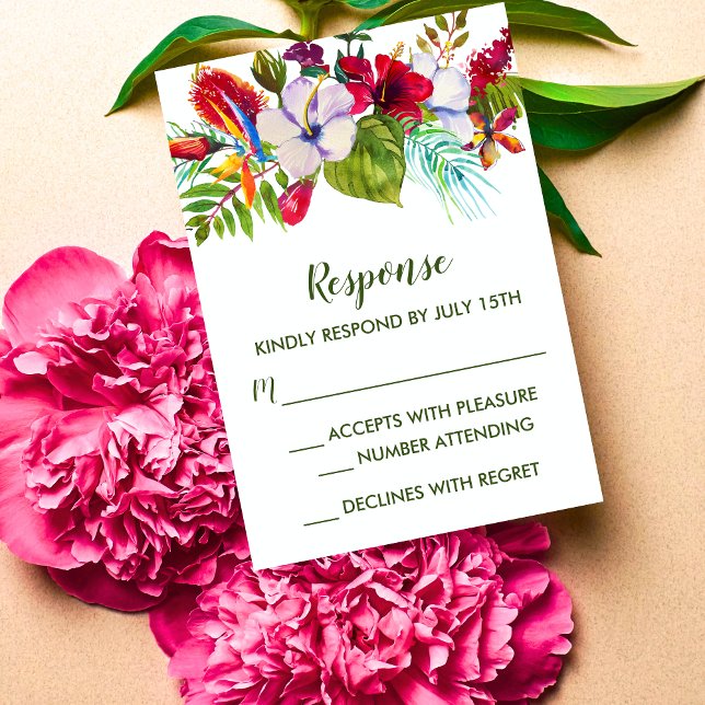 Tropical Floral Island Hibiscus Green Response (Creator Uploaded)