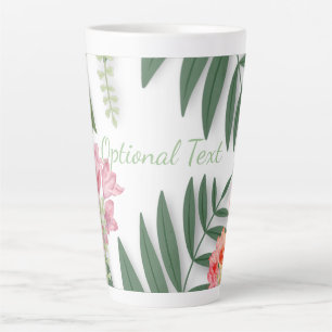 Tropical Floral  Latte Mug