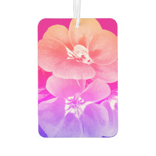 Tropical Floral Look Car Air Freshener