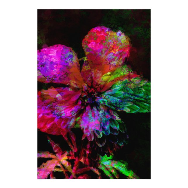 Tropical Floral Memory Photo Print (Front)