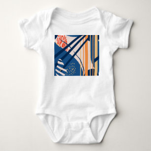 Tropical Floral: Modern Header Baby Bodysuit
