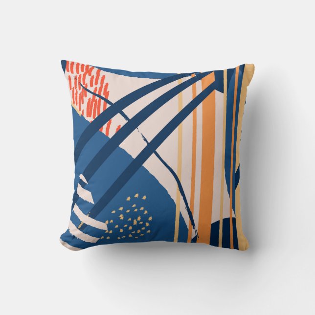Tropical Floral: Modern Header Cushion (Front)