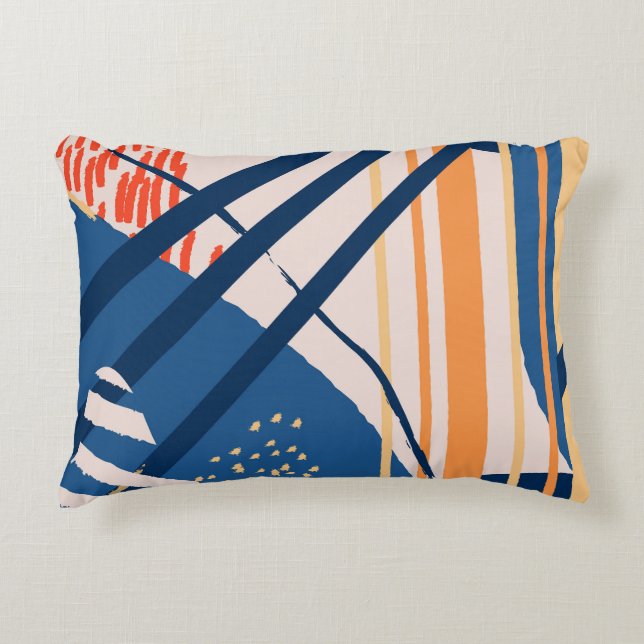 Tropical Floral: Modern Header Decorative Cushion (Front)