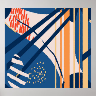 Tropical Floral: Modern Header Poster