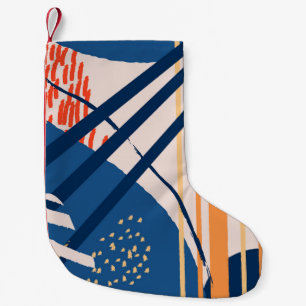 Tropical Floral: Modern Header Small Christmas Stocking