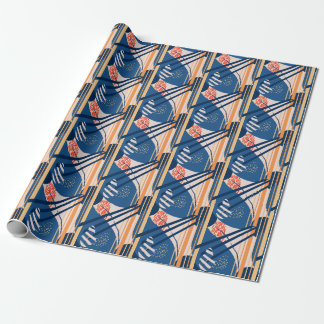 Tropical Floral: Modern Header Wrapping Paper