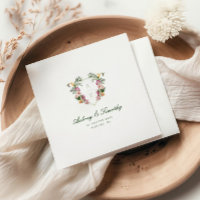 Tropical Floral Monogram Wedding 