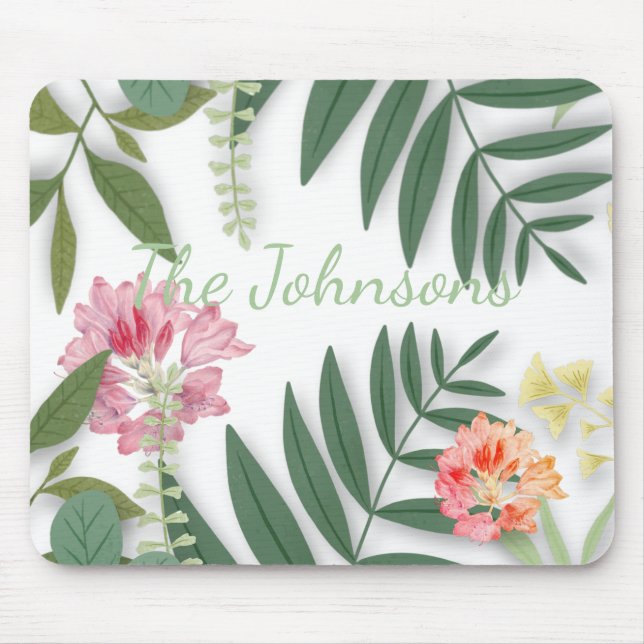 Tropical Floral  Mouse Mat (Front)