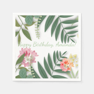 Tropical Floral  Napkin