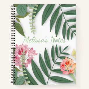 Tropical Floral  Notebook