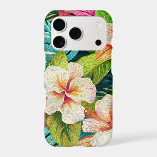 Tropical Floral Oil Painting Style