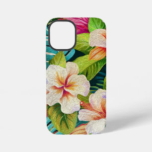 Tropical Floral Oil Painting Style iPhone 12 Mini Case