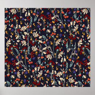 Tropical Floral: Random Botanical Vintage. Poster