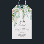 Tropical Floral Sip Sip Hooray Bridal Shower Gift Tags<br><div class="desc">These tropical floral sip sip hooray bridal shower gift tags are perfect for a modern wedding shower. The design features illustrated white,  yellow,  pink,  blush flowers with beautifully watercolor green leaves,  inspiring elegance.</div>