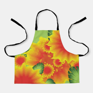 Tropical Floral Style Apron