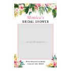 Tropical Floral Summer Bridal Shower Photo Prop