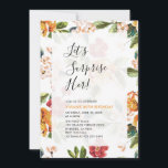 Tropical Floral Surprise Adult 60th Birthday Party Invitation<br><div class="desc">Celebrate your special day with this beautiful surprise birthday party invitation features simple and stylish typography & tropical patterns. This design template is fully customisable.</div>