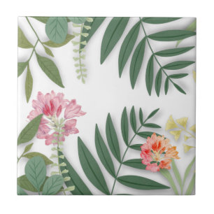 Tropical Floral  Tile