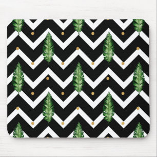 Tropical Floral Vines Mouse Mat