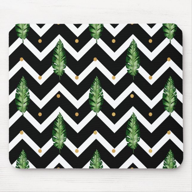 Tropical Floral Vines Mouse Mat (Front)