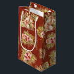 Tropical Floral Vintage Bridal Shower Small Gift Bag<br><div class="desc">This gorgeous design features a tropical vintage style theme.</div>