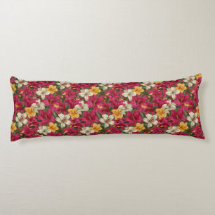 Tropical Floral Warm Interiors Coastal Memory Foam Body Cushion