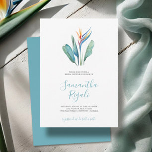 Tropical Floral Watercolor Bridal Shower