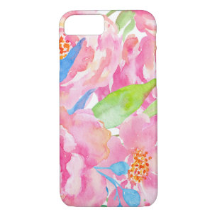 Tropical Floral Watercolor iPhone Cover Case