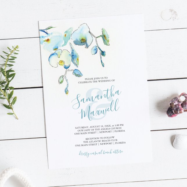 Tropical Floral Watercolor Wedding Stationery (Creator Uploaded)