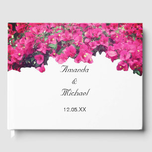 Tropical Floral Wedding Guest Book