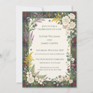 Tropical Floral Wedding Invitation