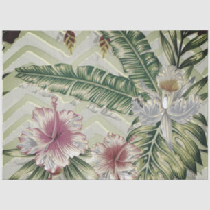 Tropical Florals Decoupage Tissue Paper