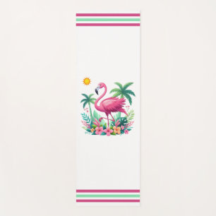 Tropical/Florida pink flamingo Yoga Mat