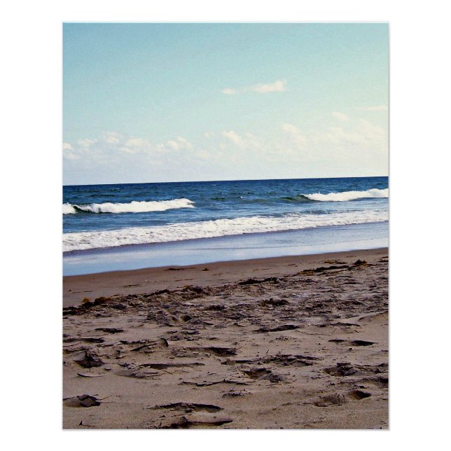Tropical Florida Shoreline Horizon Poster (Front)