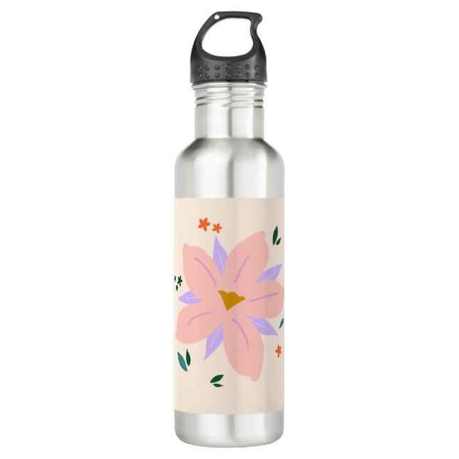 Tropical Flower | 02 710 Ml Water Bottle (Front)