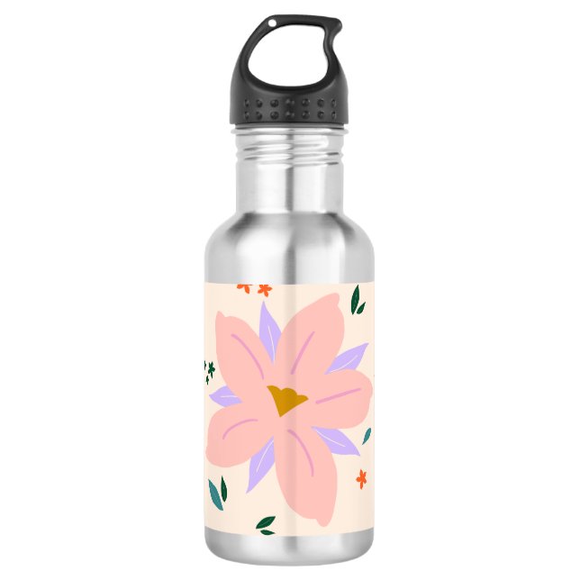 Tropical Flower | 02 710 Ml Water Bottle (Front)