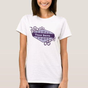 Tropical Flower Beach Bridesmaid T-Shirt