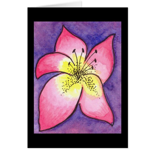 Tropical Flower Card (Front)