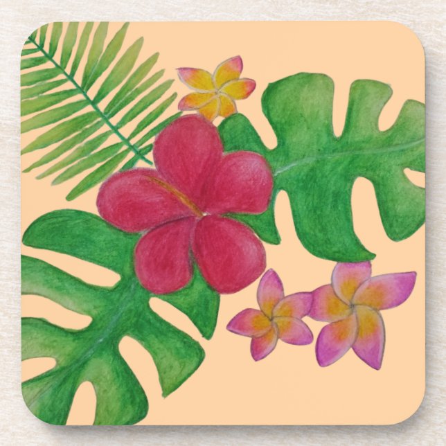 Tropical flower coaster (Front)