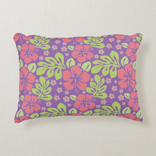 Tropical Flower Decorative Cushion (Front)