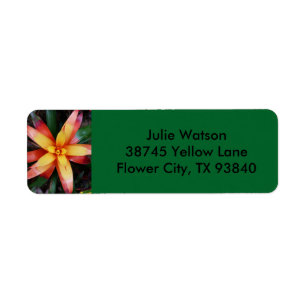 Tropical Flower Label