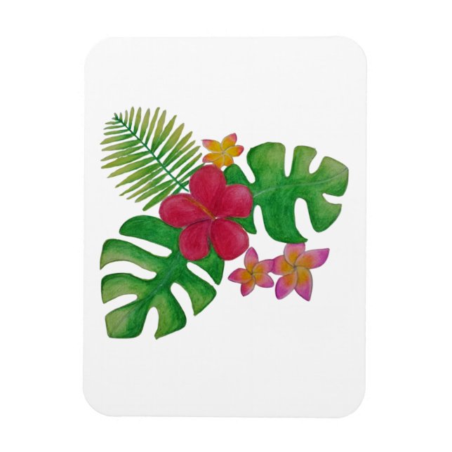 Tropical flower magnet (Vertical)