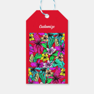 Tropical Flower Mix Thunder_Cove Gift Tags