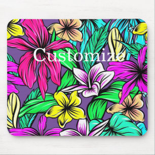 Tropical Flower Mix Thunder_Cove Mouse Mat