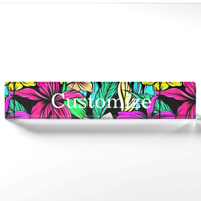 Tropical Flower Mix Thunder_Cove Nameplate (Front)