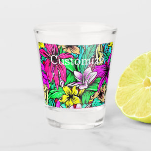 Tropical Flower Mix Thunder_Cove Shot Glass